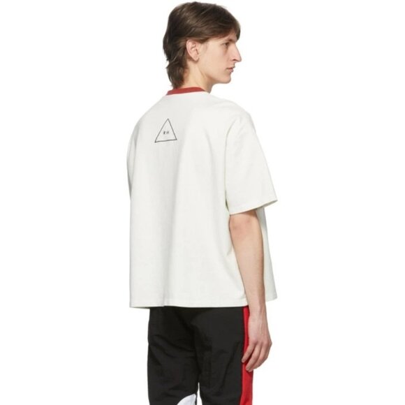 NEW RHUDE WHITE RED BOXY T-SHIRT SZ SMALL - Picture 1 of 8